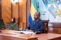 Ali Bongo pendant le Conseil des ministres du 10 août 2022. © Com. présidentielle