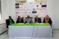 Les officiels lors de la conférence de presse. © Gabonreview