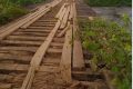 Le pont sur la Mougalaba nécessite des travaux de réfection. © Gabonreview