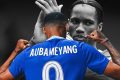 Didier Drogba est heureux de la signature de Pierre-Emerick Aubameyang à Chelsea. © Gabonreview/Montage