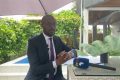 Me Anges Kevin Nzigou, le 1er septembre 2022, à Libreville. © gabonclic.info