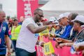 Le directeur général de l’Office national de développement du sport et de la culture, Joannick
Ngomo Obiang, très actif lors du 8e

Marathon du Gabon. © ONDSC-Gabon