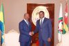 Ali Bongo et Faure Essozimna Gnassingbé, le 30 novembre 2022, à Lomé. © Twitter