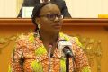 Édith Ekiri Mounombi épouse Oyouomi, ministre du Budget et des Comptes publics, le 23 novembre 2022, au palais Léon Mba. © Gabonreview