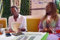 La déléguée générale Nadine Otsobogo et son invitée lors de la présentation du Festival du film
de Massuku. © Facebook/FestivalDeMasuku