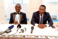 (De la gauche vers la droite) L’administrateur du programme culture au bureau Unesco Gabon, le Dr Thierry P Nzamba Nzamba et le directeur général du patrimoine culturel, Adrien Djiembi. © Gabonreview