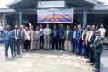 Les 11 jeunes retraités posant avec les administrateurs de la Comilog, le 30 janvier 2023. © Gabonreview