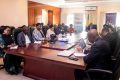 Le ministre de la Santé et les participants à cette rencontre, le 23 janvier 2023, à Libreville. © D.R.