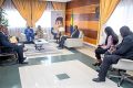 Les membres du bureau de la Société gabonaise de chirurgie échangeant avec le ministre de la Santé, Dr Guy Patrick Obiang Ndong, le 16 janvier 2023. © Min. Santé, Affaires sociales