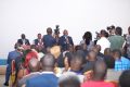 Steeve Nzegho Dieko recevant les félicitations des membres de la communauté Okani / Mèmbè et l’assurance du soutien de ces derniers au président Ali Bongo Ondimba. © ComPDG