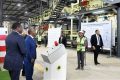 Ali Bongo Ondimba inaugure la première usine de fabrication de panneaux de particules de
bois implantée en Afrique centrale, le 30 janvier 2023. © Communication présidentielle