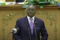 Serge Maurice Mabiala, le député représentant les non-inscrits, le 24 janvier 2023. © Capture d'écran