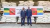 Ali Bongo et le Roi Mohammed VI, le mercredi 15 février 2023, à Libreville. © Com. présidentielle