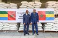 Ali Bongo et le Roi Mohammed VI, le mercredi 15 février 2023, à Libreville. © Com. présidentielle
