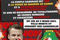 Une pétition pour dire non ! A la venue de Macron au Gabon. © D.R.