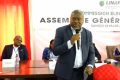Brice Mbika Ndjambou, élu pour la 3e fois à la présidence de la Linaf, le 18 mars 2023. © D.R.