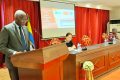 Mesmin Noël Soumaho, recteur de l’UOB ouvrant les travaux du forum UOB-Entreprise, le 11 mai 2023 à Libreville. © Gabonreview