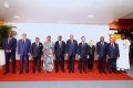 Les chefs d’États et de gouvernements dont le Gabonais Bilie-By-Nze (3è à partir de la droite) ou leurs représentants à l’ouverture de l’ Africa CEO forum, le 5 juin 2023 à Abidjan. © Gabonreview