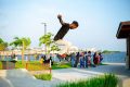 Jeune skateur sur la Promenade Nord de la Baie des Rois, en mai 2023. © FMCT