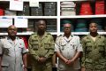 Les deux officiers gabonais et leurs deux homologues nigériens. © Ministère des Armées/France