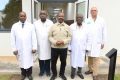 Ali Bongo Ondimba et les membres de la commission médicale de l’élection présidentielle, le 9 juillet 2023. © D.R.