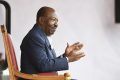 Ali Bongo à Bitam, le 4 juillet 2023. © Communication présidentielle