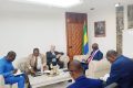La séance de travail du ministre des Mines et de la Géologie sur le projet Maboumine, le 20 juillet 2023 à Libreville. © Ministère des Mines