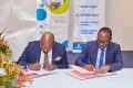 Okoumé Capital et 5 EMF s’accordent pour accompagner les petits porteurs de projets, le 4 juillet 2023 à Libreville. © Gabonreview