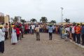Les retraités civiles et militaires et les agents de la Fonction publique en activité, le 20 juillet 2023, à la cathédrale Sainte-Marie de Libreville. © D.R