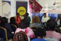 Les membres de l’UFEPG échangeant autour du rôle et responsabilité des femmes des médias durant le processus électoral. © Gabonreview