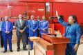 Un commissaire de l’APDPVP prêtant serment à la Cour de cassation de Libreville, le 8 août 2023. © Gabonreview