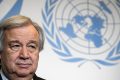 Le secrétaire général de l’ONU Antonio Guterres. © Crédit photo : FABRICE COFFRINI / AFP