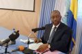 Alexandre Barro Chambrier, le président du RPM devant la presse, le 20 septembre 2023. © Gabonreview