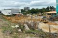 Sans l’avis de la DGI, travaux de construction en cours sur le site de Bessieux à côté de San Gel, à Libreville. © D.R