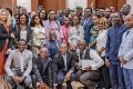 Le général Brice Clotaire Oligui Nguema et les journalistes nationaux et internationaux, le 2
septembre 2023. © Facebook/tvgabon24