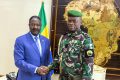 Abdou Abarry reçu par Brice Clotaire Oligui Nguema, le 6 septembre 2023 à Libreville. © Com. présidence Transition