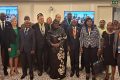 Les officiels gabonais posant avec les autres participants aux diverses réunions de la 147e UIP. © Com. Assemblée nationale