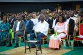 Zita Oligui Nguema, Raymond Ndong Sima, des membres du gouvernement et la population lors de la journée nationale de prières. © D.R.