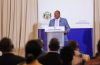 Le nouveau porte-parole de la présidence de la Transition, Max Olivier Obame Ndong, le 30 septembre 2023. © Com Présidentielle