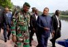 Denis Sassou-Nguesso et Brice Clotaire Oligui Nguema, le 1er octobre 2023, à Oyo. © Com. présidentielle