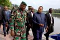 Denis Sassou-Nguesso et Brice Clotaire Oligui Nguema, le 1er octobre 2023, à Oyo. © Com. présidentielle