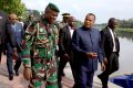 Denis Sassou-Nguesso et Brice Clotaire Oligui Nguema, le 1er octobre 2023, à Oyo. © Com. présidentielle