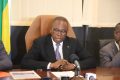 Le ministre des Travaux publics, Flavien Nzengui Nzoundou, présidant la cérémonie de clôture du séminaire sur la relance des activités de la DGERA, le 16 octobre 2023. © Ministère des TP