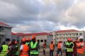 Moment de la visite de chantier du ministre, en octobre 2023. © Gabonreview (capture d'écran)