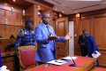 Le président de la Transition, Brice Clotaire Oligui Nguema, le 1er novembre 2023 à Libreville. © D.R.