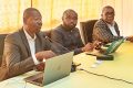 Le bureau de l’UPF section Gabon au cours de l’AG à la Chambre de commerce, le 15 novembre 2023. © Gabonreview