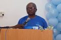 Adrien Mougougou, le ministre de la Santé procédant au lancement de la campagne Novembre bleu, le 4 novembre 2023 à Port-Gentil. © Gabonreview