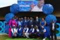 Les dirigeants de Maurel & Prom et la notabilité de Port-Gentil lors du lancement du Village bleu. © Gabonreview