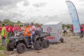 Un membre de l’association Avenir Gabon Environnement sur le buggy équipé pour l’entretien et le nettoyage du littoral. © Sobraga