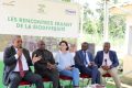 L’administrateur directeur général de la Comilog, Léod Paul Batolo et les autres officiels lors des «Rencontres de la biodiversité». © D.R. 